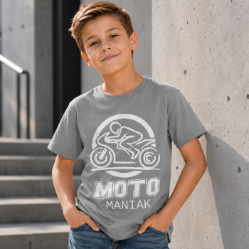 KOSZULKA motomaniak biały